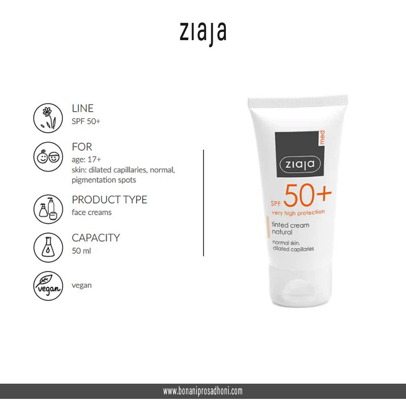 Ziaja Med Tinted SPF50